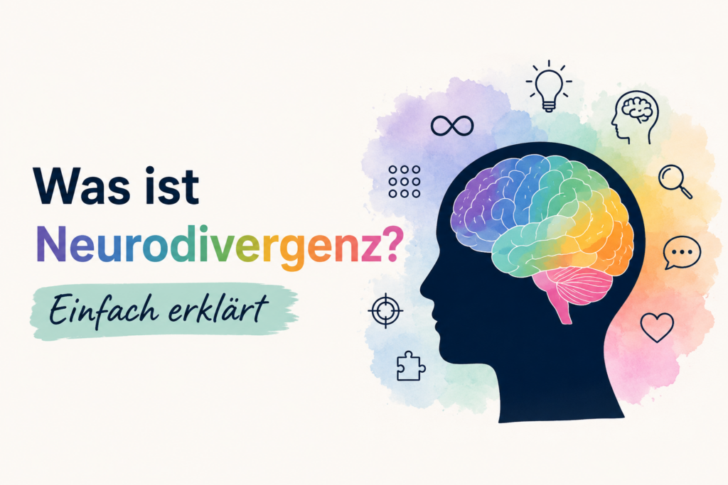 Verschiedene bunte Gehirne — Neurodivergenz einfach erklärt